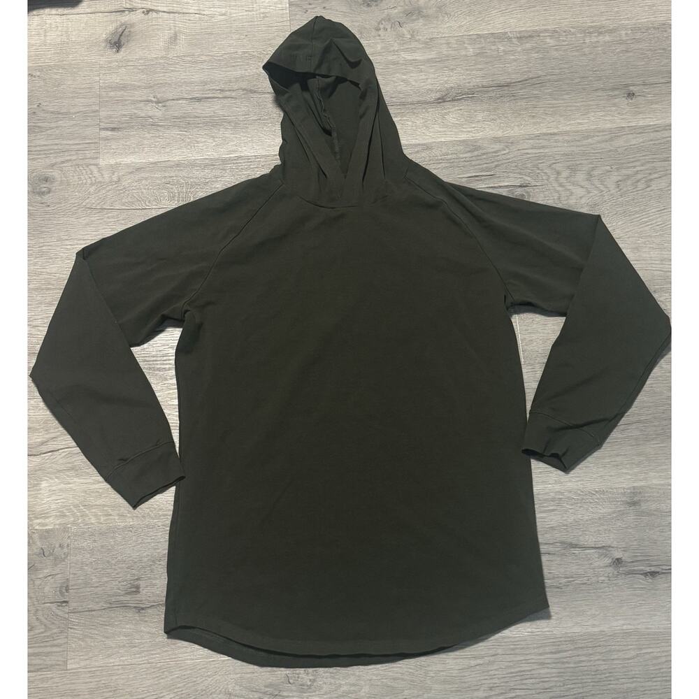 Tailored Athlete Men’s XL Hooded Long Sleeve Shirt Hoodie Pullover EUC Green
